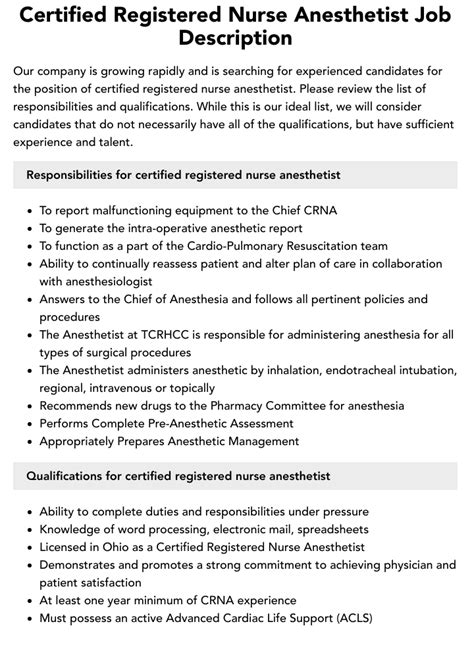 nurse anesthetist job openings.